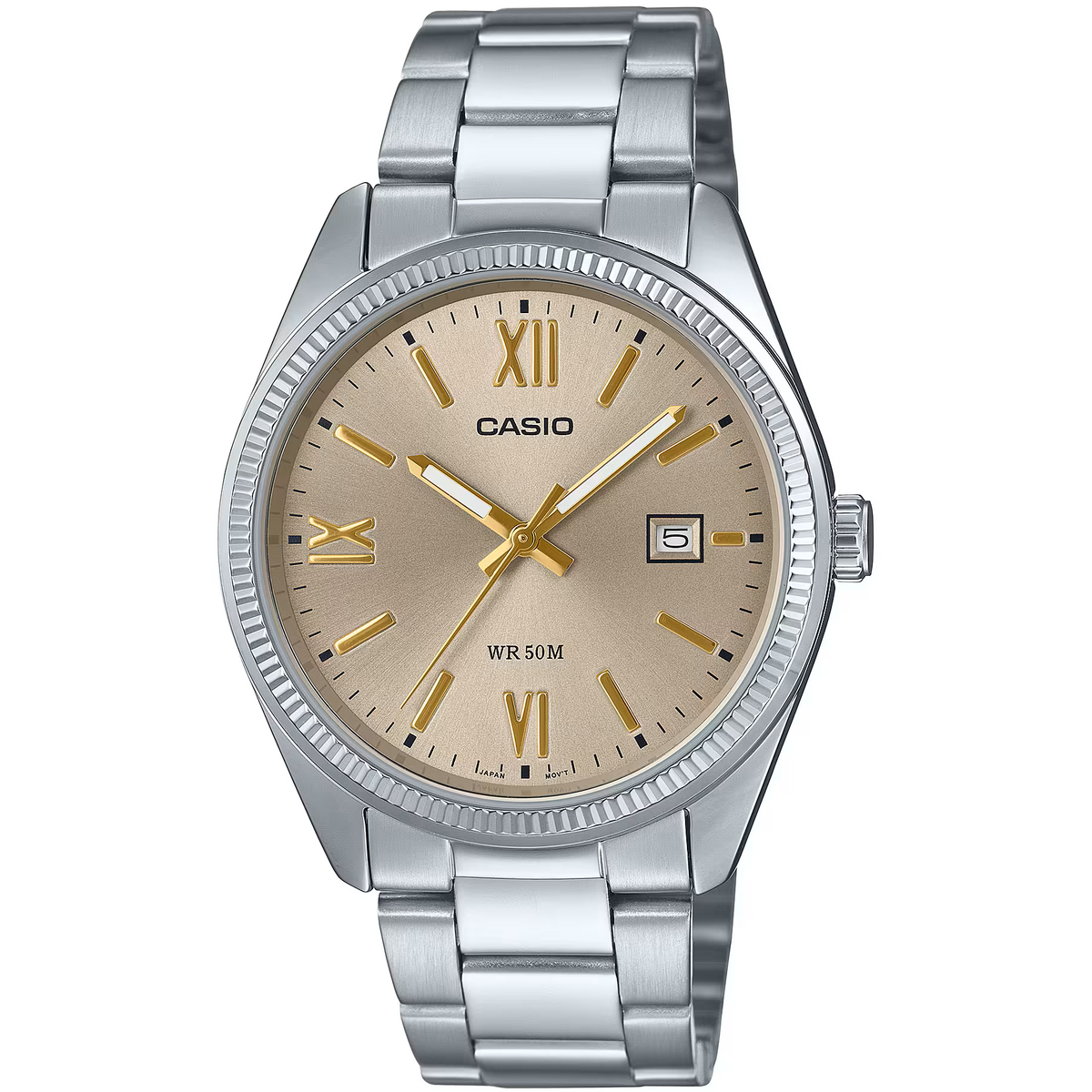 Casio Champagne Sunray Men's 50m Quartz Analog Watch MTP-1302DD-9AV