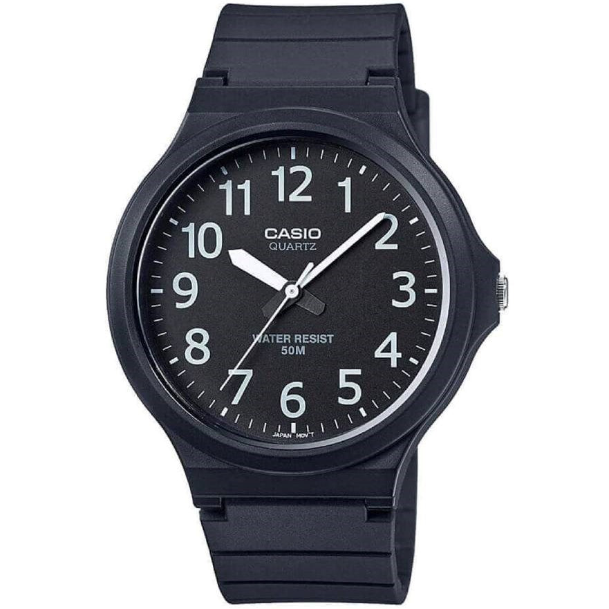 Casio Black Men's Basic Easy to Read 50m Quartz Analog Watch MW-240-1BV