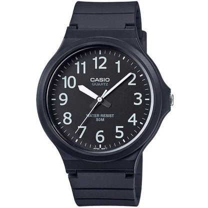 Casio Black Men's Basic Easy to Read 50m Quartz Analog Watch MW-240-1BV