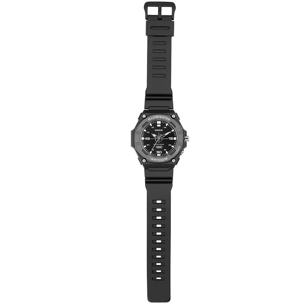 Casio Black Grey Men's 100m 3-Hand Analog Sports Watch MW-620H-1A