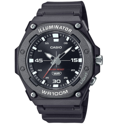 Casio Black Grey Men's 100m 3-Hand Analog Sports Watch MW-620H-1A