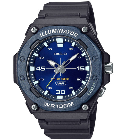 Casio Black Blue Men's 100m 3-Hand Analog Sports Watch MW-620H-2A