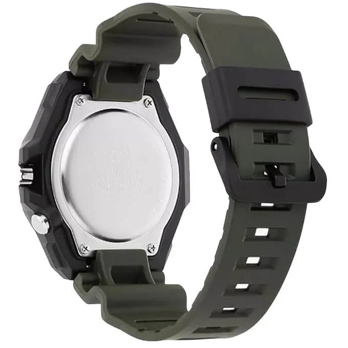 Casio Black Green Men's 100m 3-Hand Analog Sports Watch MW-620H-3A