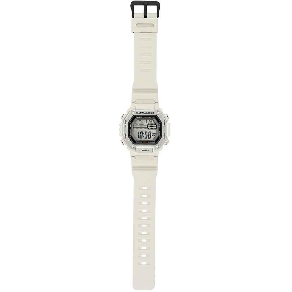 Casio Light Grey Men's 100m Multifunction Digital Sports Watch MWD-110H-8AV
