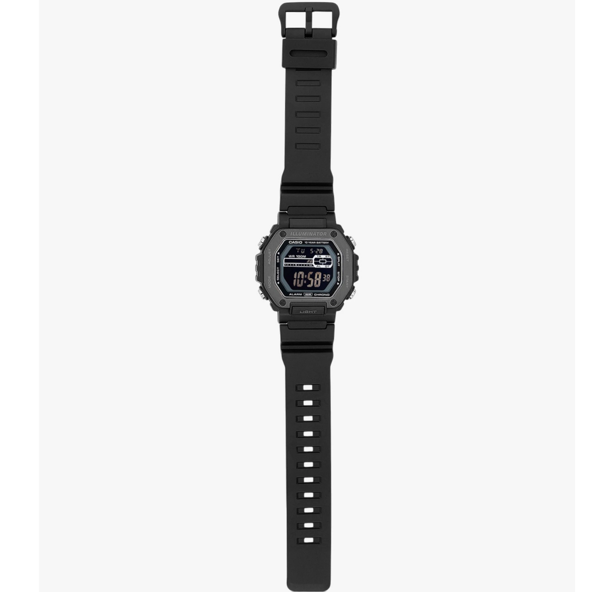 Casio all Black Men's 100m Multifunction Digital Sports Watch MWD-110HB-1BV