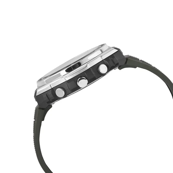 Casio Green/Silver Men's 100m Digital-Analog Sports Watch MWQ-100-3A