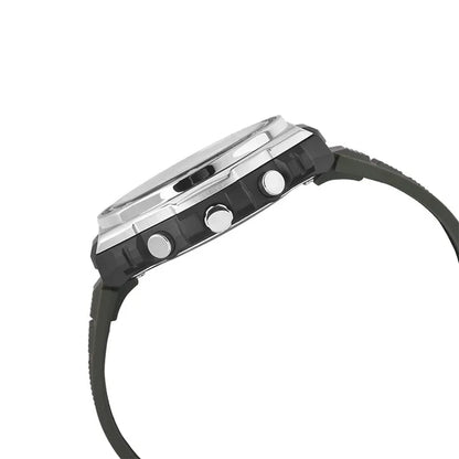 Casio Green/Silver Men's 100m Digital-Analog Sports Watch MWQ-100-3A