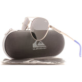 Quiksilver Silver/Grey Men's Aviator Style Polarised Sunglasses