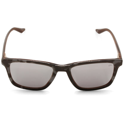Quiksilver Shiny Grey Marble/Silver Mirror Polarised Men's Sunglasses