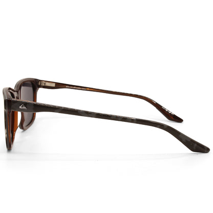 Quiksilver Shiny Grey Marble/Silver Mirror Polarised Men's Sunglasses