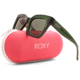 Roxy Shiny Green/Grey Polarised Women's Fashion Sunglasses