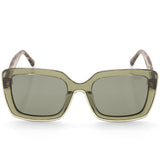 Roxy Shiny Transparent Green/Grey Polarised Women's Sunglasses