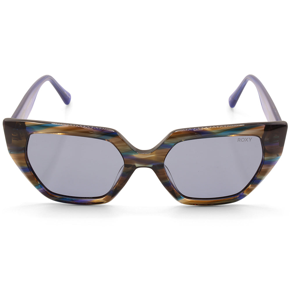 Roxy Blue Marble/Grey Women's Polarised Designer Sunglasses