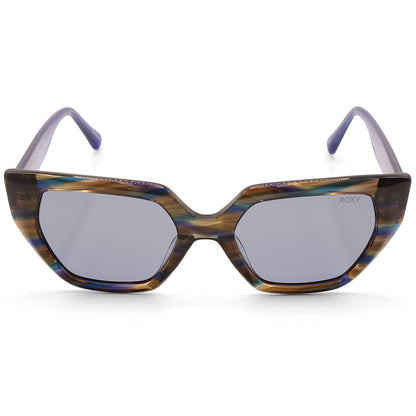 Roxy Blue Marble/Grey Women's Polarised Designer Sunglasses
