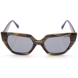 Roxy Blue Marble/Grey Women's Polarised Designer Sunglasses