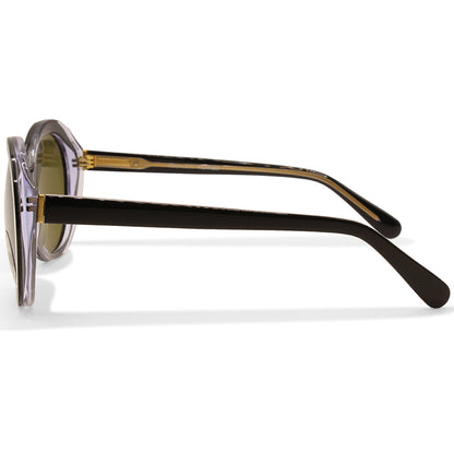 Serengeti Bacall Shiny Black Transparent/555nm Mineral Polarised Women's Sunglasses