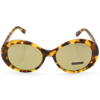 Serengeti Bacall Shiny Tortoise Havana/555nm Women's Designer Sunglasses