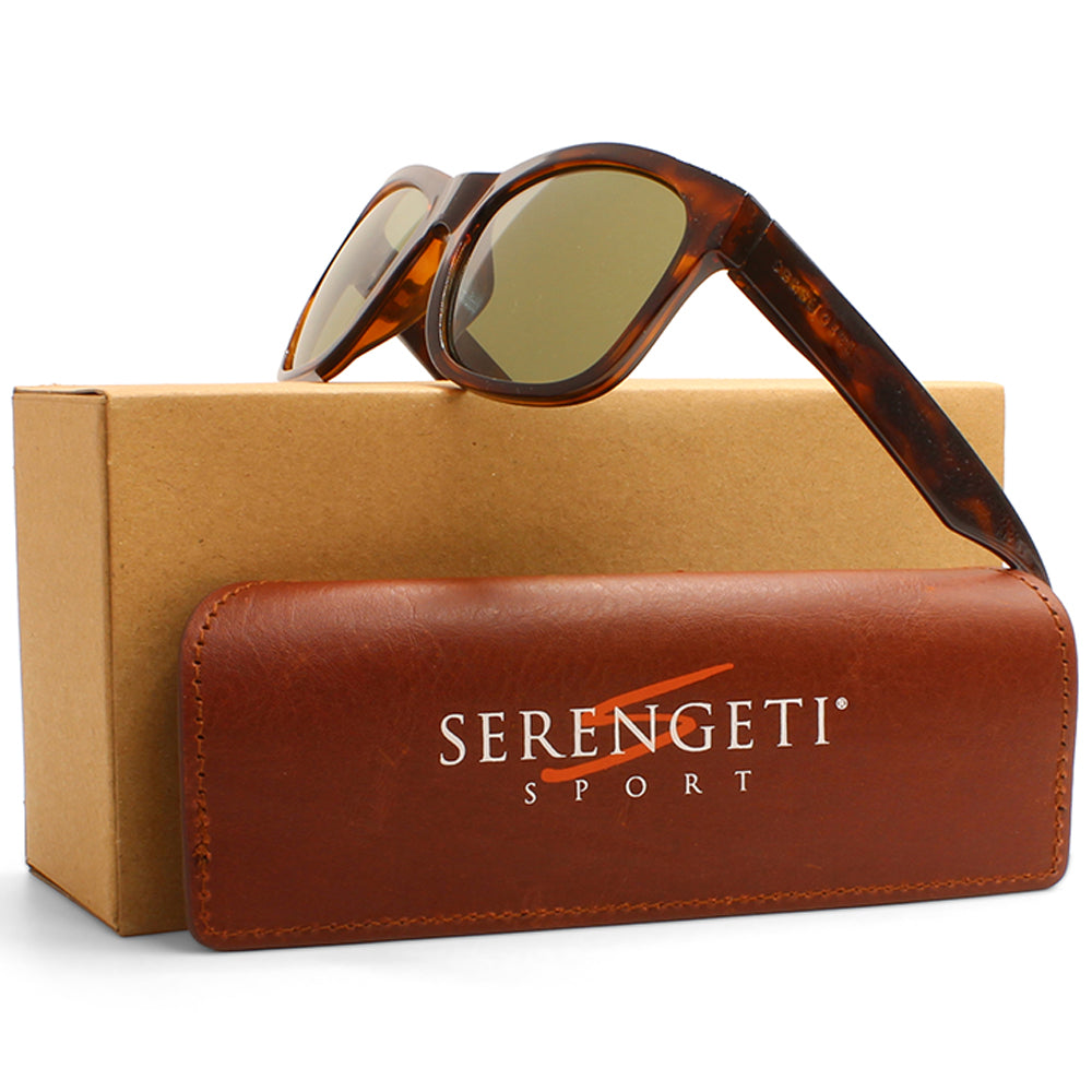 Serengeti Chandler Shiny Tortoise/Saturn Polarised 555nm Unisex Sunglasses