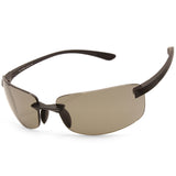 Serengeti Rick Matte Black/Smoke Polarised Unisex Frameless Sunglasses