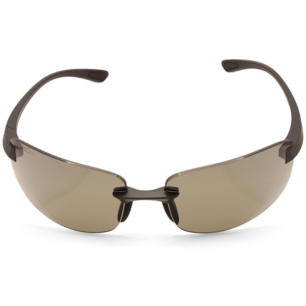 Serengeti Rick Matte Black/Smoke Polarised Unisex Frameless Sunglasses