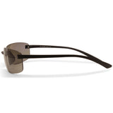 Serengeti Rick Matte Black/Smoke Polarised Unisex Frameless Sunglasses