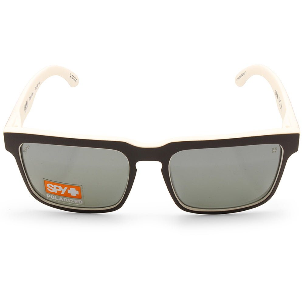 Spy Helm Whitewall Happy Grey Green/Black Mirror Polarised Unisex Sunglasses