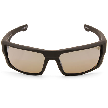 Spy Dirk Soft Matte Black/Happy Boost Polarised Black Mirror Men's Sunglasses