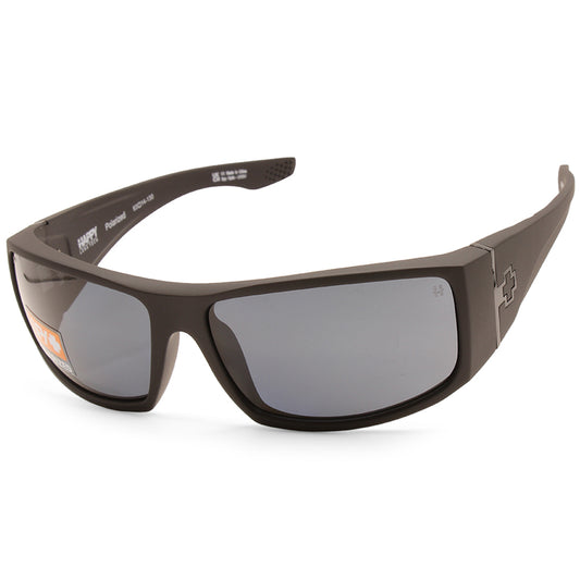 Spy Cooper XL Matte Black/Happy Grey Green Polarised Men's Sunglasses
