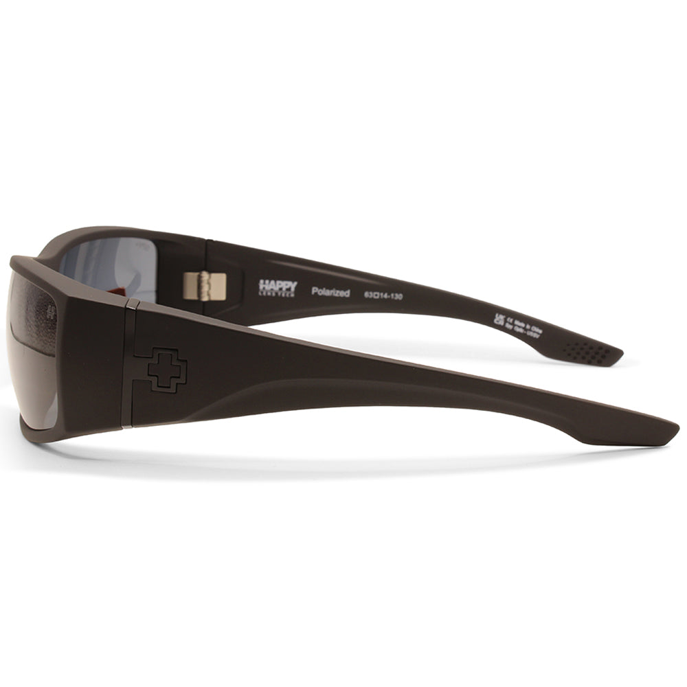 Spy Cooper XL Matte Black/Happy Grey Green Polarised Men's Sunglasses