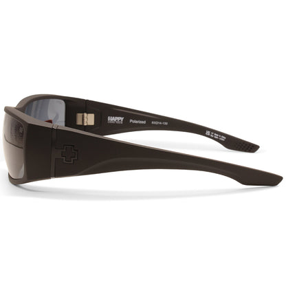 Spy Cooper XL Matte Black/Happy Grey Green Polarised Men's Sunglasses