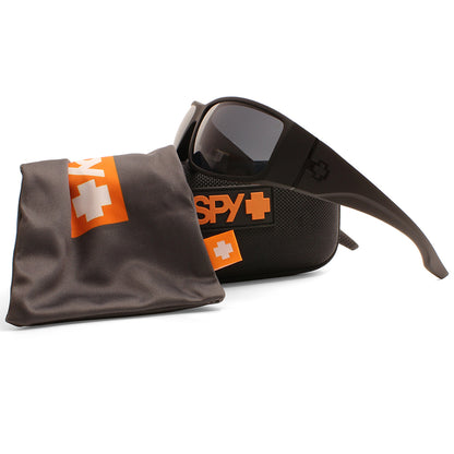 Spy Cooper XL Matte Black/Happy Grey Green Polarised Men's Sunglasses