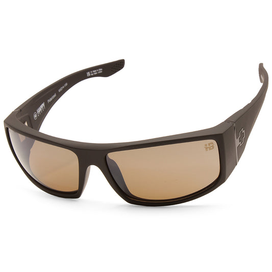 Spy Cooper XL Soft Matte Black/Happy Boost Polarised Black Mirror Men's Sunglasses