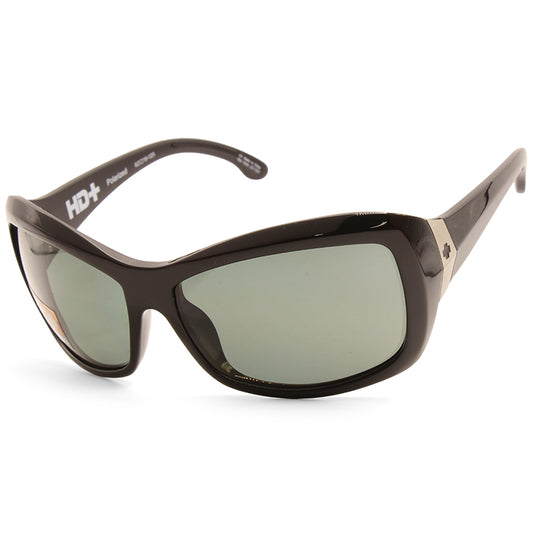 Spy Farrah Shiny Black/Happy Grey Green Polarised Women's Sunglasses