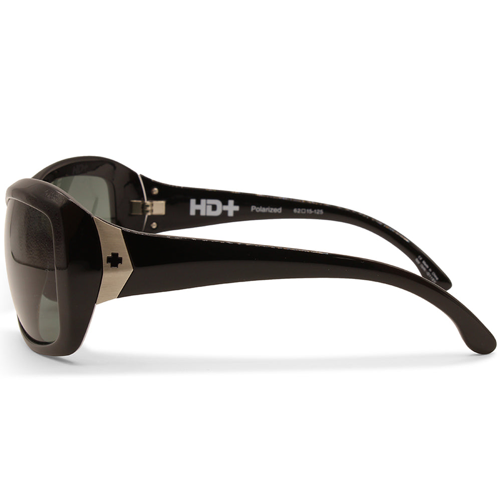 Spy Farrah Shiny Black/Happy Grey Green Polarised Women's Sunglasses