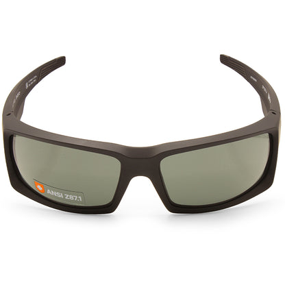 Spy General Soft Matte Black/Happy Grey Green Men's Sunglasses
