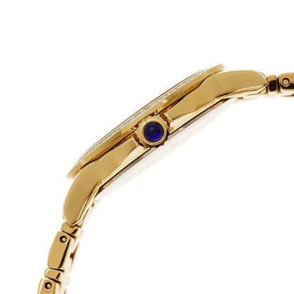 Seiko Swarovski Gold/Black Dial Women's Analog Quartz Watch SRZ444P1