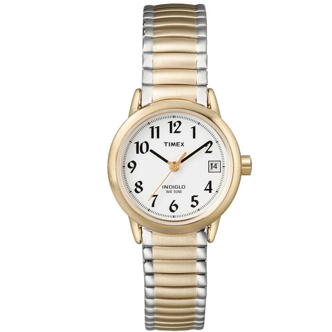 Timex Easy Reader Gold Tone/White Women's 30m Analog Watch T2H381