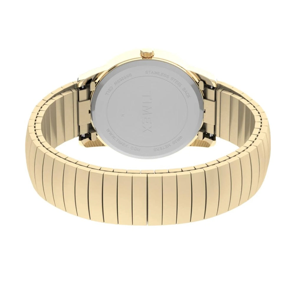 Timex Easy Reader White/Gold Men's 30m Analog Watch T2N090