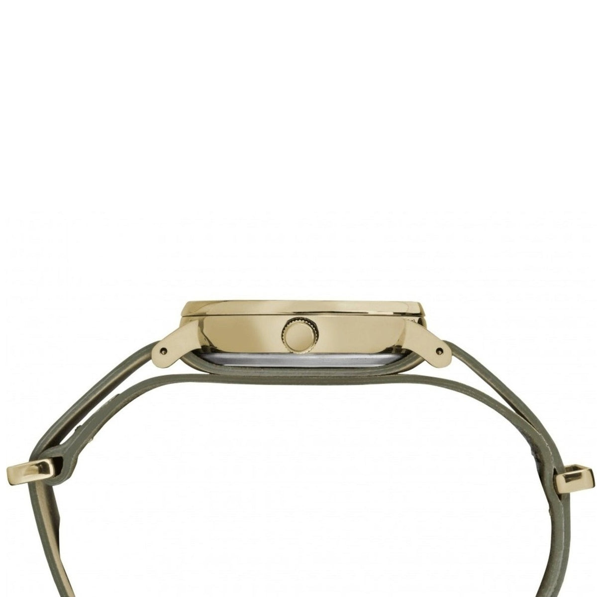 Timex Fairfield Cream/Gold-Tone Olive Leather Women's Analog Watch TW2P98500