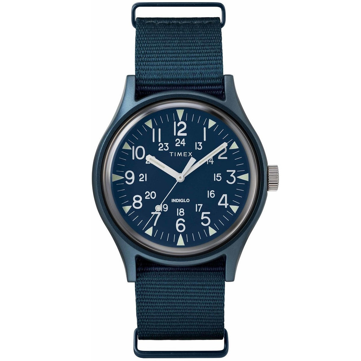 Timex MK1 Aluminium 40mm Blue Fabric Strap Men's Analog Watch TW2R37300
