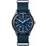 Timex MK1 Aluminium 40mm Blue Fabric Strap Men's Analog Watch TW2R37300