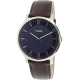 Timex Metropolitan Blue/Brown Dial Men's Quartz Analog Watch TW2R49900