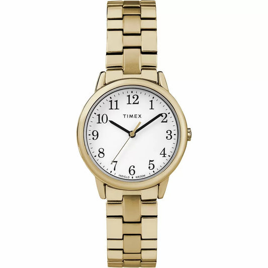 Timex Easy Reader White/Gold Expansion Band Women's Analog Watch TW2R58900