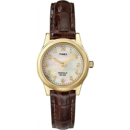 Timex Essex Ivory Pearl/Brown Women's 30m Analog Watch TW2R63600