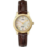 Timex Essex Ivory Pearl/Brown Women's 30m Analog Watch TW2R63600