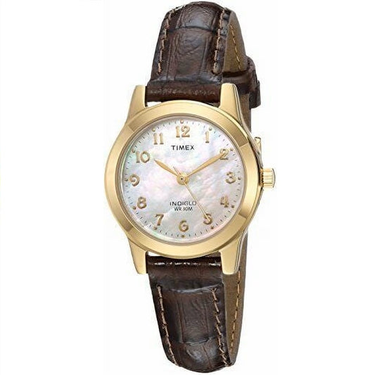 Timex Essex Ivory Pearl/Brown Women's 30m Analog Watch TW2R63600