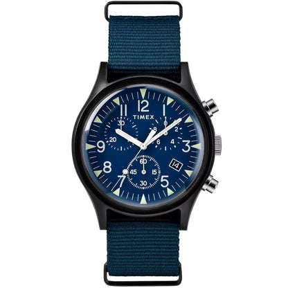 Timex MK1 Alum Chronograph Blue 40mm Men's Analog Watch TW2R67600