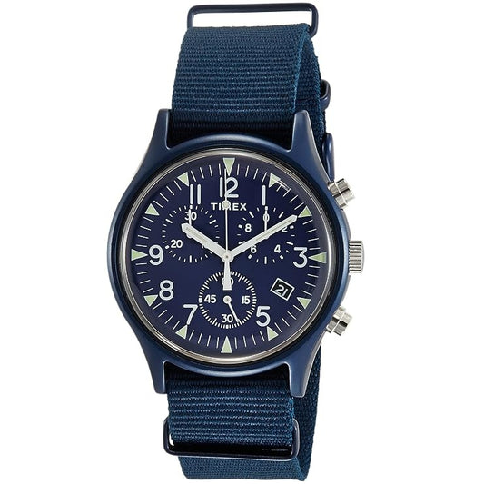 Timex MK1 Alum Chronograph Blue 40mm Men's Analog Watch TW2R67600