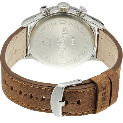 Timex Waterbury Traditional Chronograph 42mm Black/Tan Leather Men's Watch