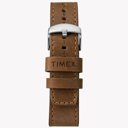 Timex Waterbury Traditional Chronograph 42mm Black/Tan Leather Men's Watch